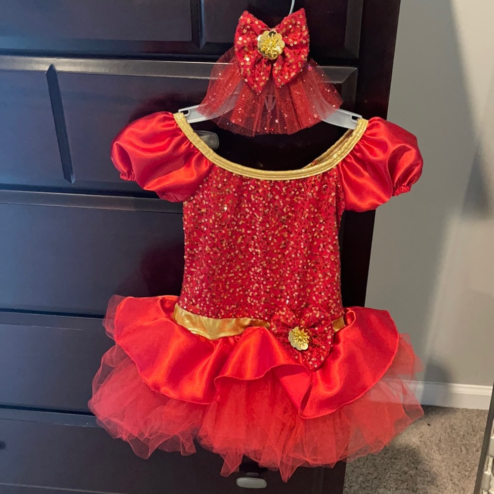 Ballet costume red tutu small child